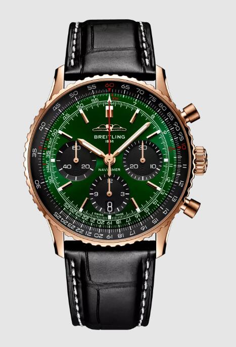 Review Breitling Navitimer B01 Chronograph 41 Replica watch RB01394A1L1P1 - Click Image to Close